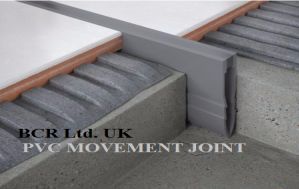 PVC movement joint v shape co-extruded profile